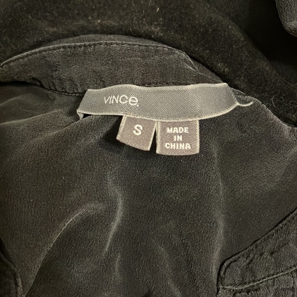 Black silk tunic - Picture 3 of 3